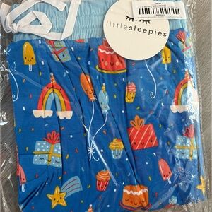 Little Sleepies Blue Birthday Wishes Pajama Pants men’s xl